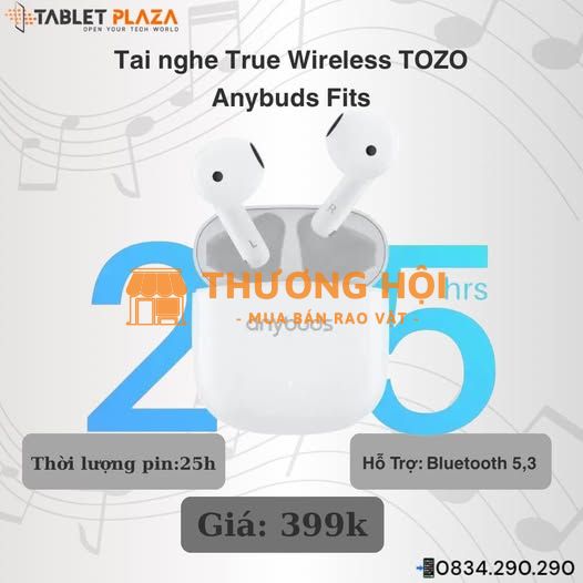 TOZO Anybuds Fits – Nghe hay, giá siêu mềm!