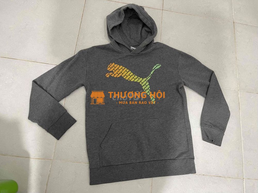 Áo Hoodie hiệu PUMA auth lót nỉ bé size150 45-52kg
