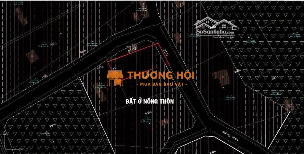 Bán đất đẹp 1038.4m² (600m² Thổ Cư) Ngay Trung Tâm Xã An Phú
