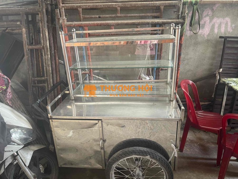 Xe đẩy bán bánh mì , hàng rong 3tr1