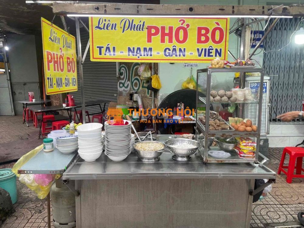 xe phở inox 304