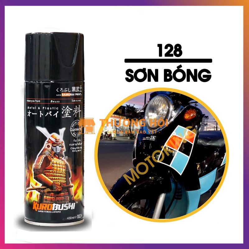 Bán rẻ 9 chai sơn xịt bóng Samurai 400ml