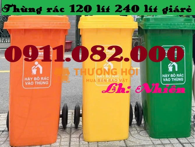 Giảm giá thùng rác nhựa- giá rẻ thùng rác 120l 240l, thùng rác y tế- lh 0911082000