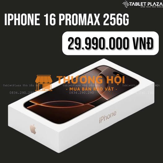 Với mức giá 29.990.000đ Có ngày iPhone 16 Pro Max 256Gb