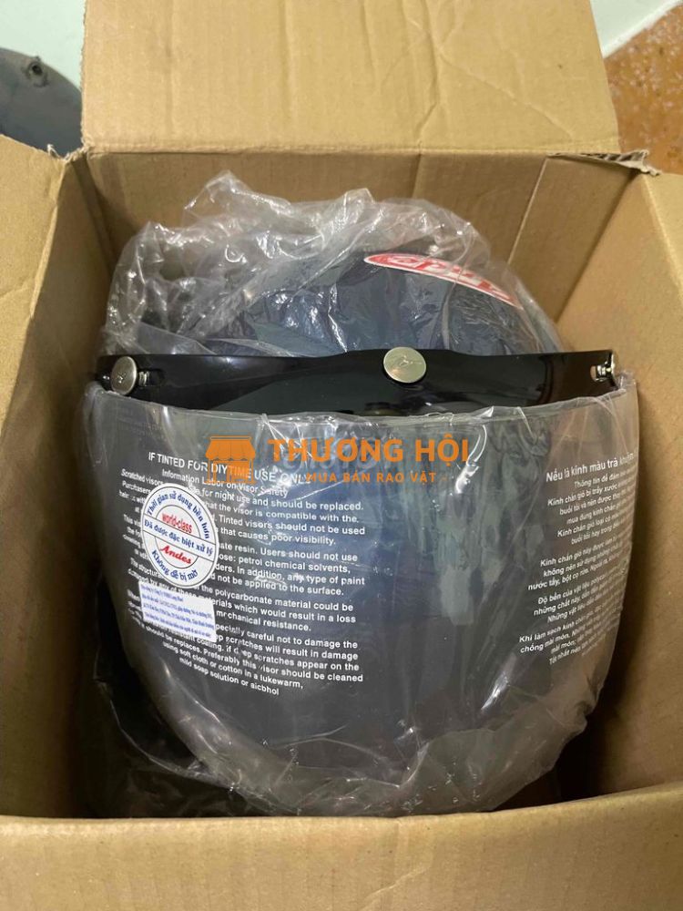 Mũ bảo hiểm Andes xanh đen