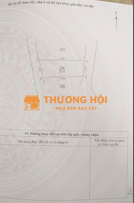 Bán đất Thổ Cư Thôn Lại Đà, Xã Đông Hội, Huyện Đông Anh, Hà Nội.