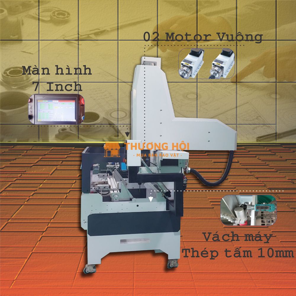 MÁY PHAY KHÓA ĐA NĂNG CNC V2222