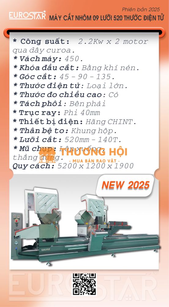 MÁY CẮT XINGFA 520 THƯỚC ĐIỆN TỬ