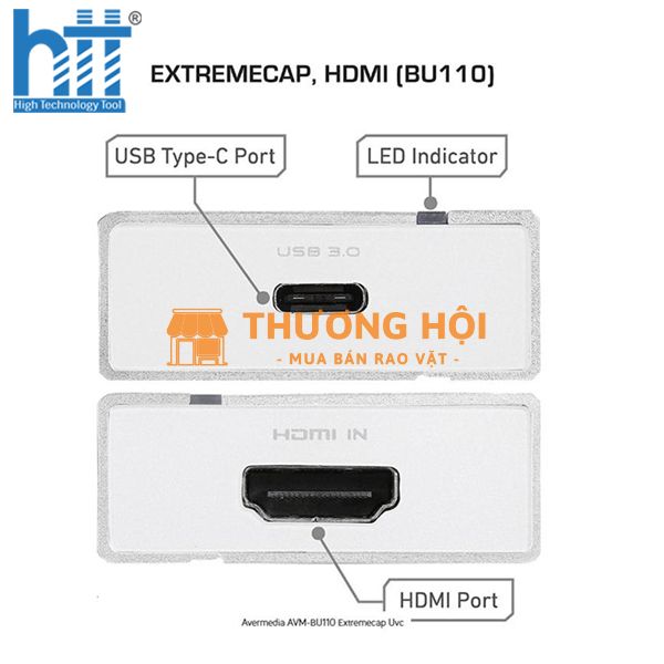 Thiết bị ghi hình HDMI To USB TYPE-C AVermedia BU110