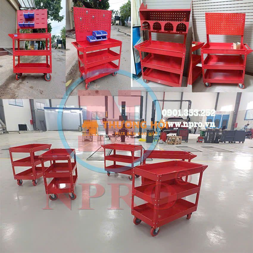 XE ĐẨY DỤNG CỤ NPRO - Di chuyển tiện lợi, lưu trữ an toàn
