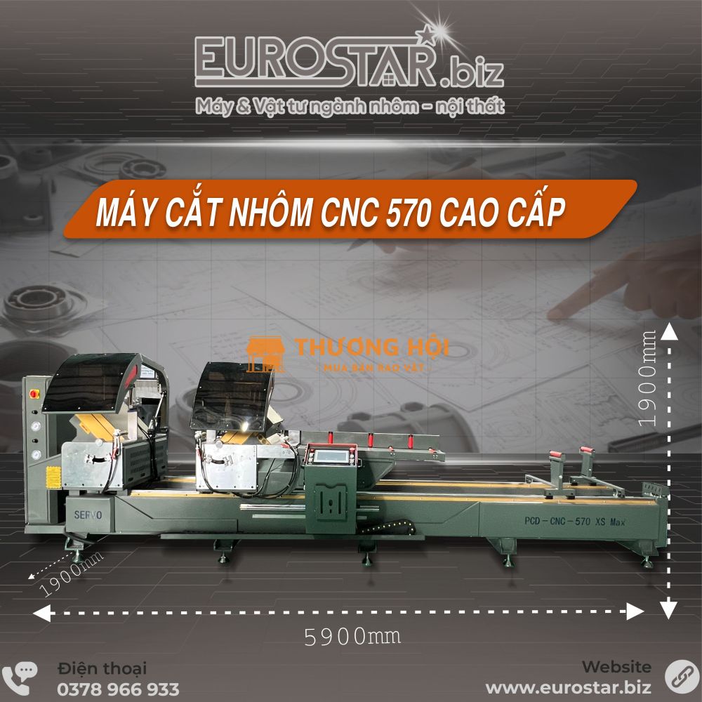 MÁY CẮT NHÔM CNC LƯỠI 570 EUROSTAR