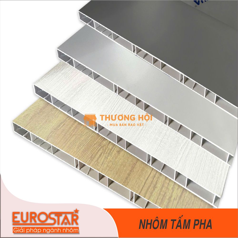 NHÔM TẤM PHA MÀU BE XÁM
