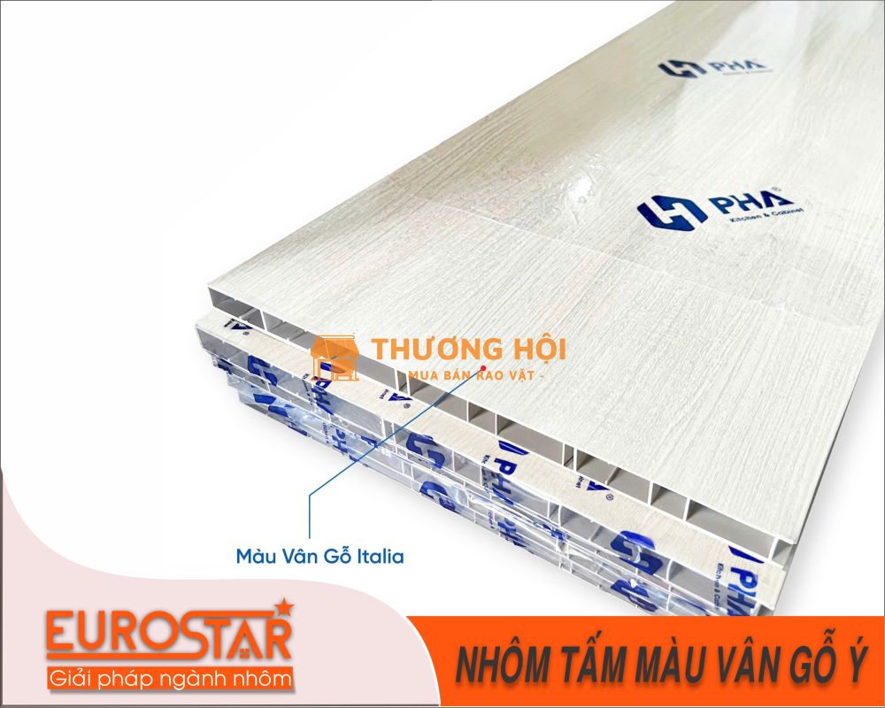 NHÔM TẤM PHA MÀU VÂN GỖ Ý