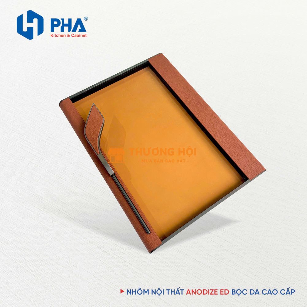 TAY NẮM BỌC DA HÌNH CHIẾC LÁ
