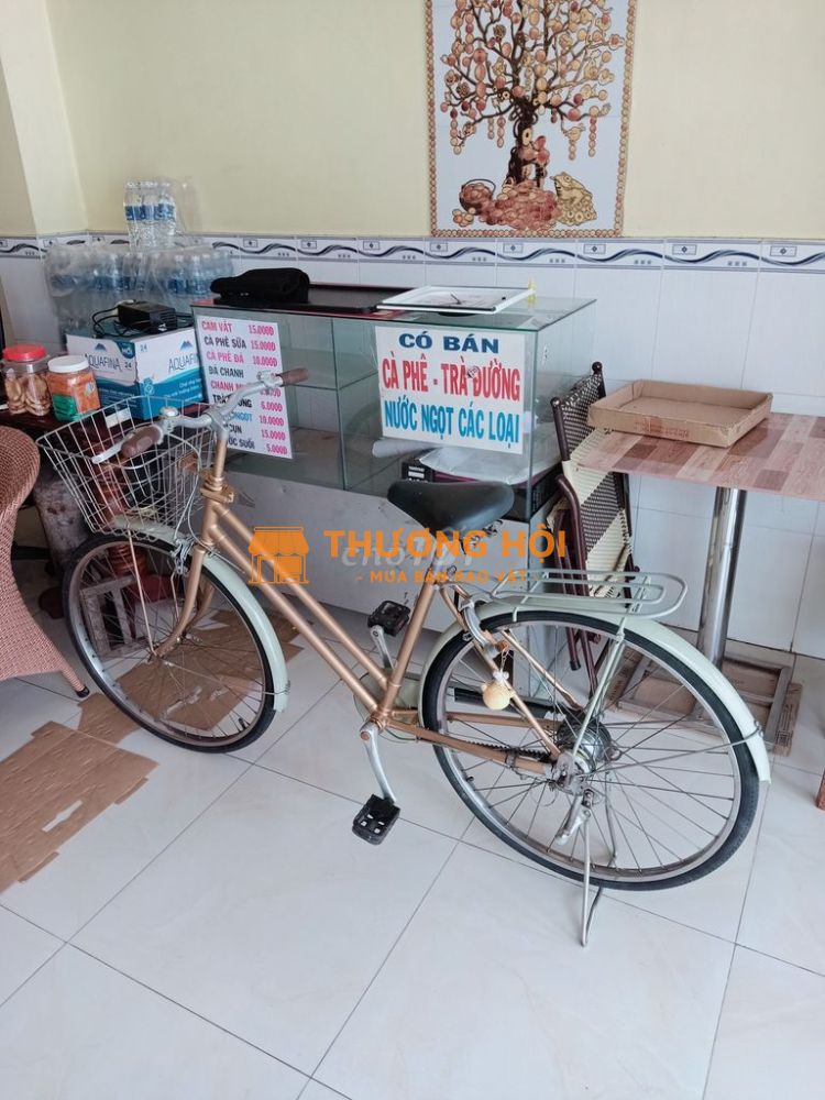 Xe đạp màu cát tường.