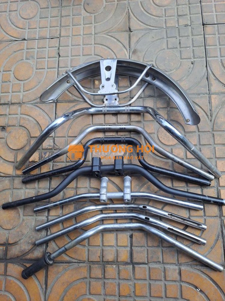 Bi đông CD 67 Mô tô các loại dè trước 68 inox xưa