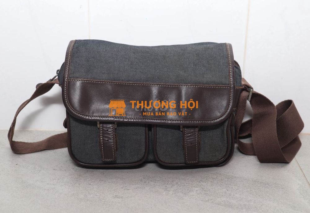 Túi đeo chéo Lucas nội địa Nhật vảo jeans phối da