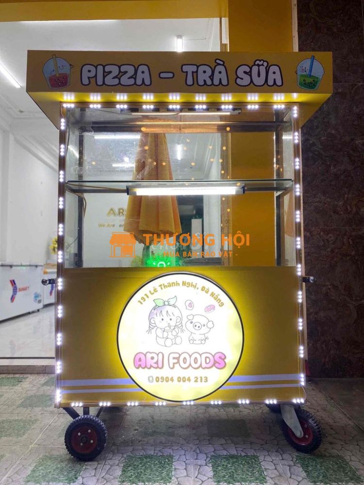 Xe Bán Nước, Trà Sữa Di Động có bánh xe đẩy