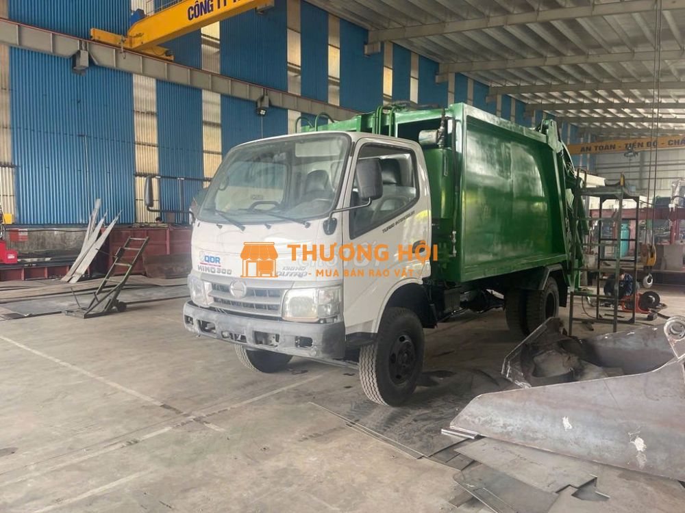 XE ÉP RÁC 7 KHỐI HINO 2014 - THÙNG INOX