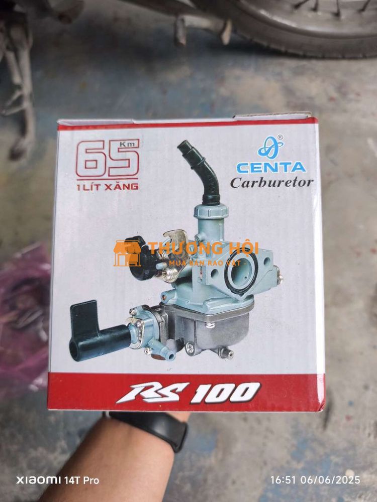 Bộ chế hòa khí RS 100 kim loại
