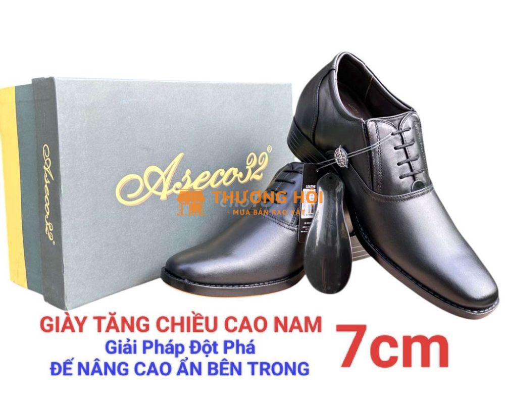 Giày da nam tăng chiều cao 7cm giúp bạn tự tin