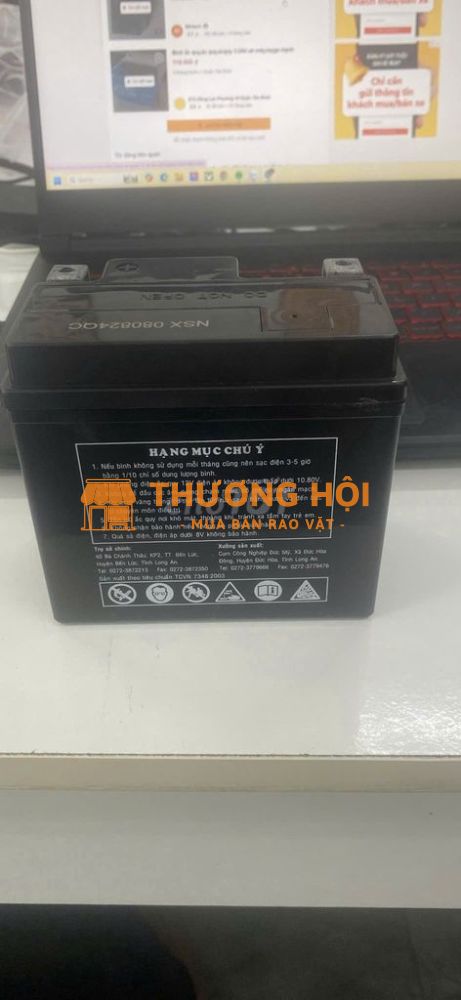 Bình ắt quy chính hãng mới sản xuất tháng 8/2024