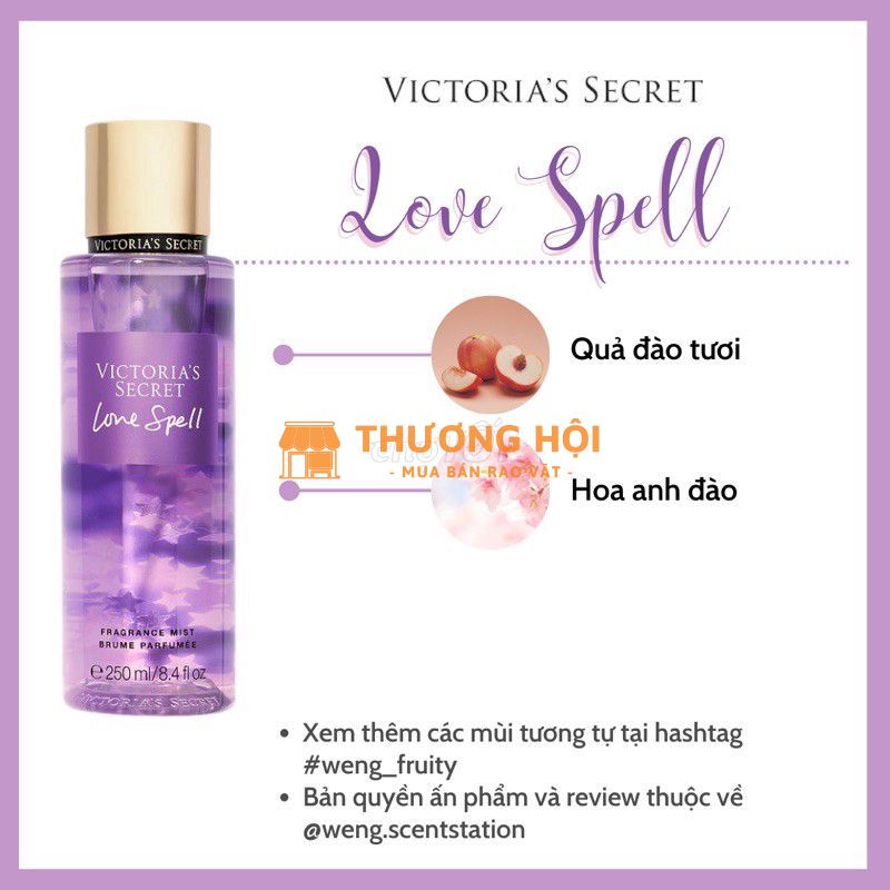 Xịt body mist 236ml - 250ml