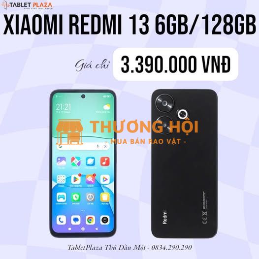 Xiaomi Redmi 13 6GB/128GB – thiết kế trẻ trung