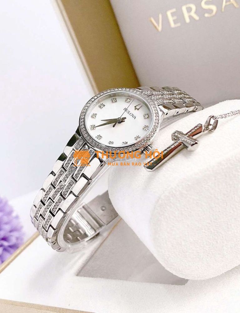 Bulova White Dial Stainless Steel Bracelet