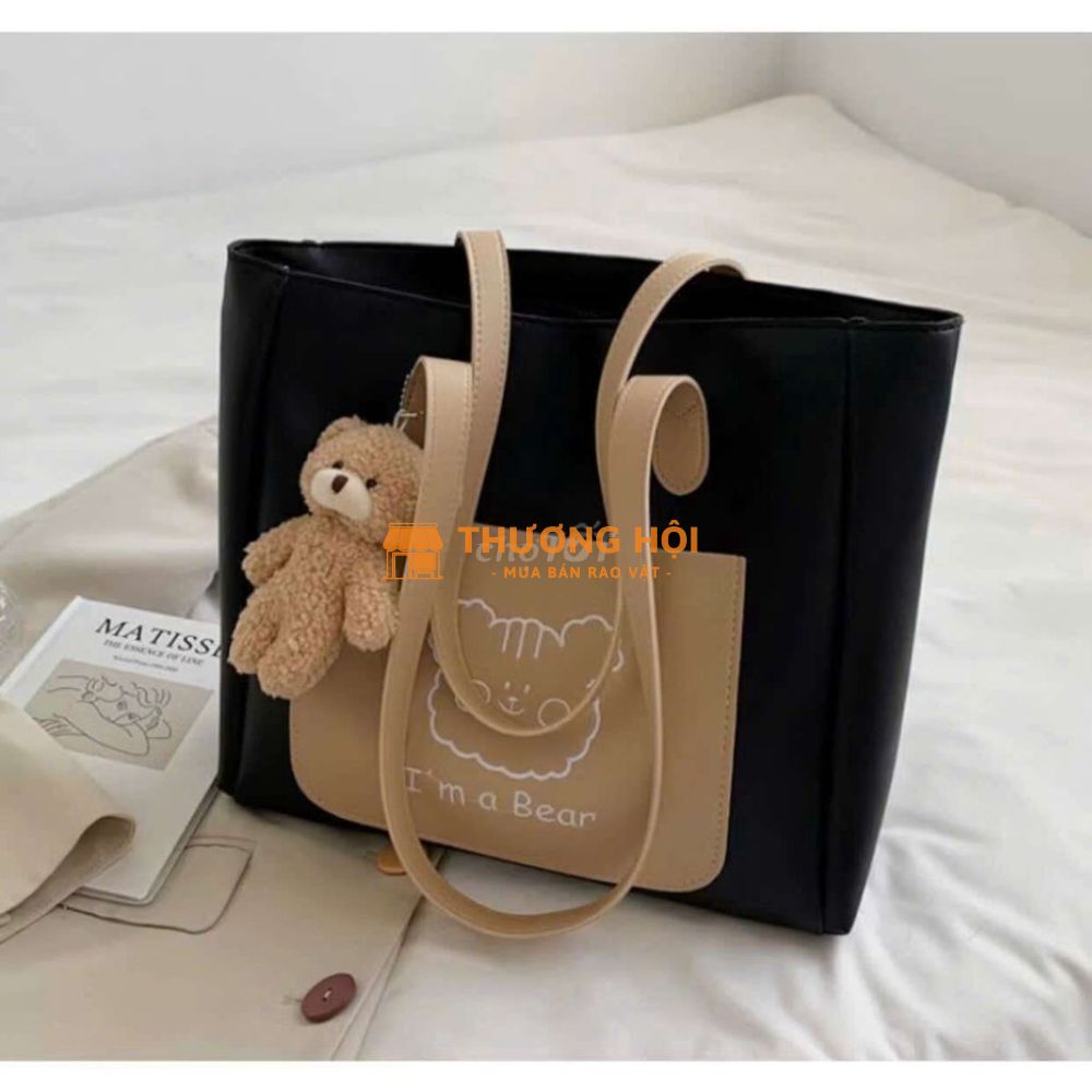 Túi xách đeo vai có gấu mini