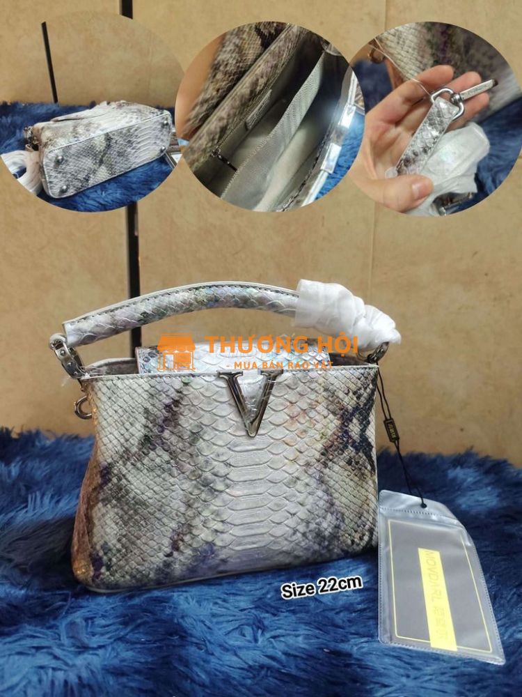 Túi côg sở size 22 vân xà cừ fulltag new 100%