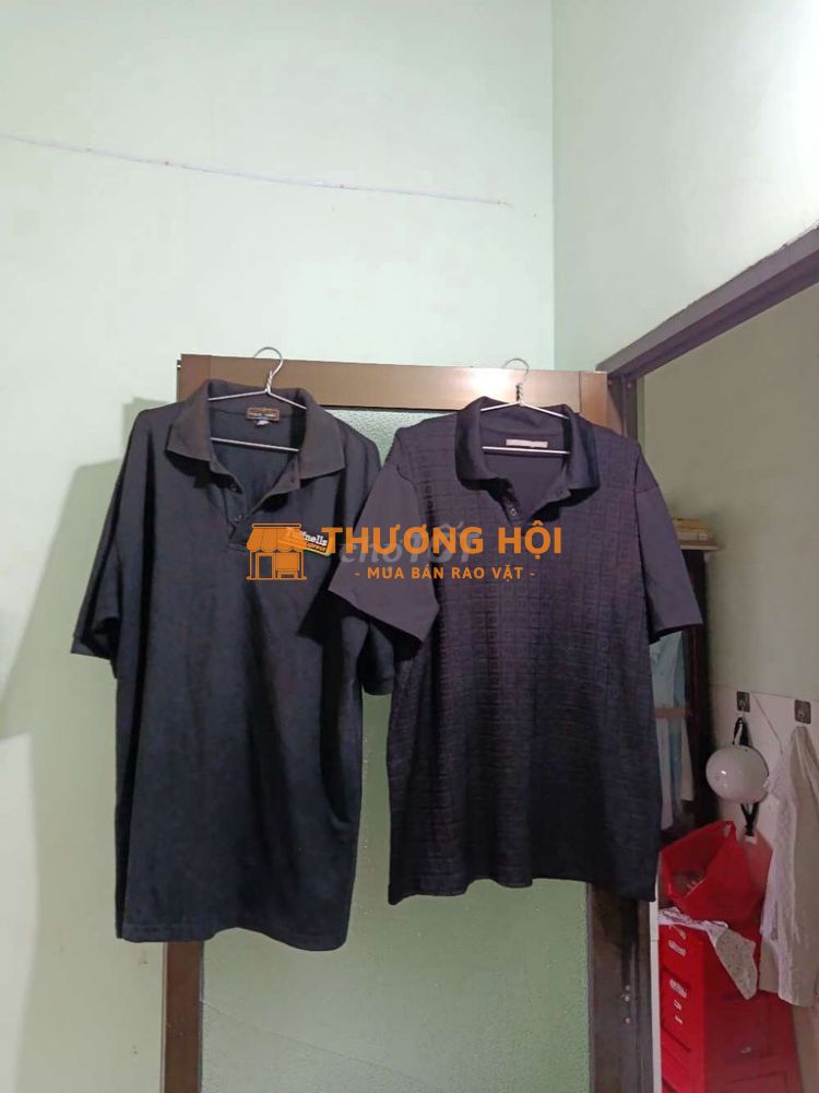 [Thanh Lý] 2 Áo Thun Nam Cổ Bẻ Thời Trang (2XL)