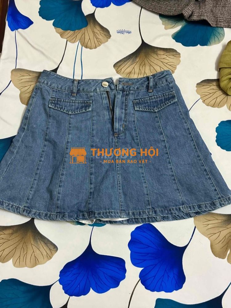 váy jean có quần trong size M