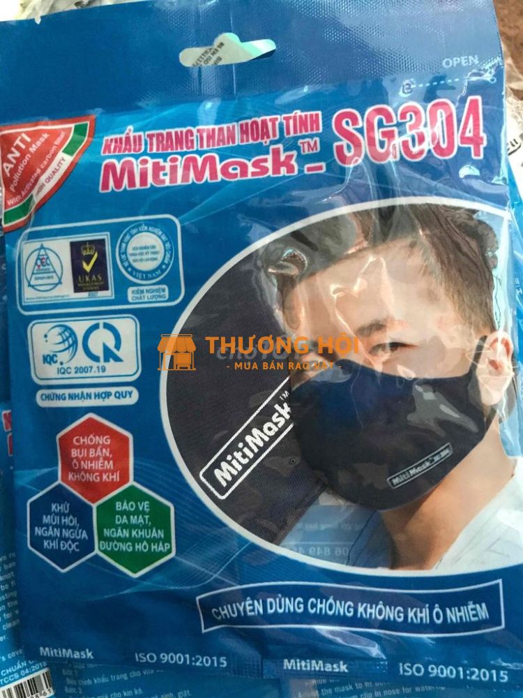 Khẩu trang than hoạt tính 8 lớp MitiMask SG304