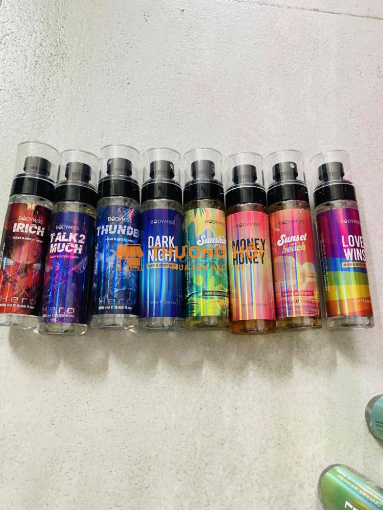 dư mớ nước hoa body mist nam nữa mới pass lại