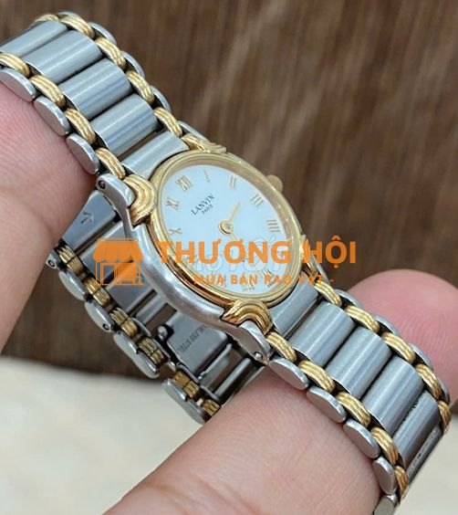 LanvinParis-Đồng hồ Nữ hàng hiệu Pháp-2 kim, cọc