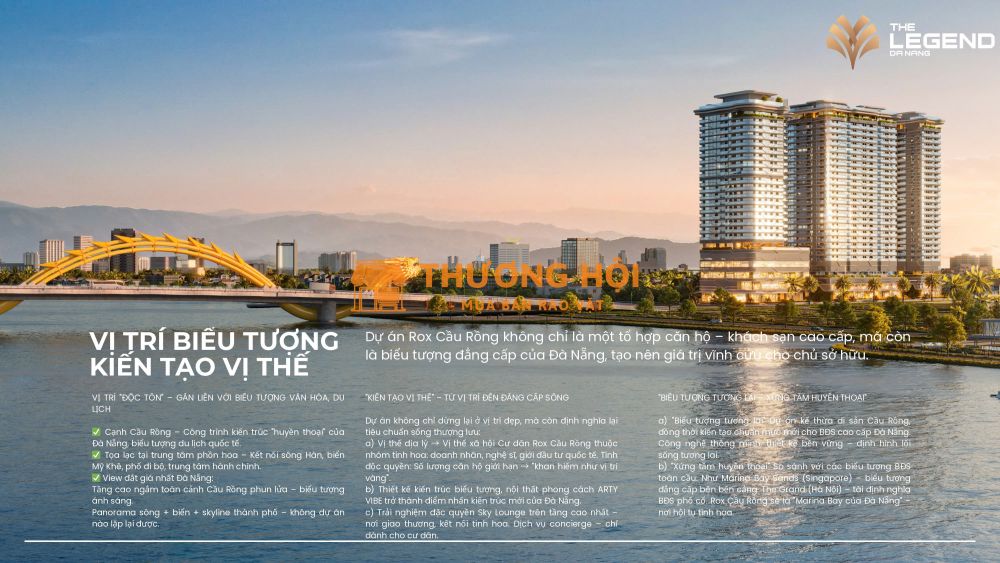 THE LEGEND CITY – CĂN HỘ BIỂU TƯỢNG NGAY ĐẦU CẦU RỒNG – BOOKING CHỈ 50 TRIỆU – CHIẾT KHẤU 13%