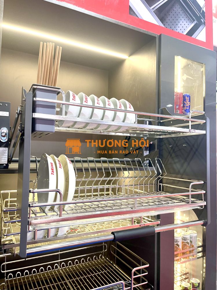 Kệ Bát Đĩa Nâng Hạ Cao Cấp, Thông Minh, Hiện Đại, Bền Đẹp TaKing
