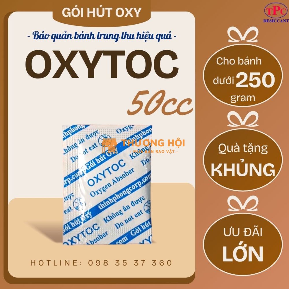 Tối Ưu Bảo Quản Bánh Trung Thu 200gram Với Gói Hút Oxy - Oxytoc 50cc