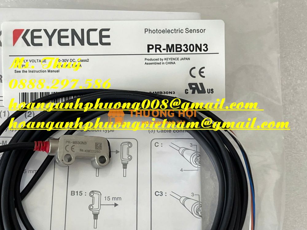 Cảm biến quang PR-MB30N3 - Hàng Keyence chính hãng tại VN