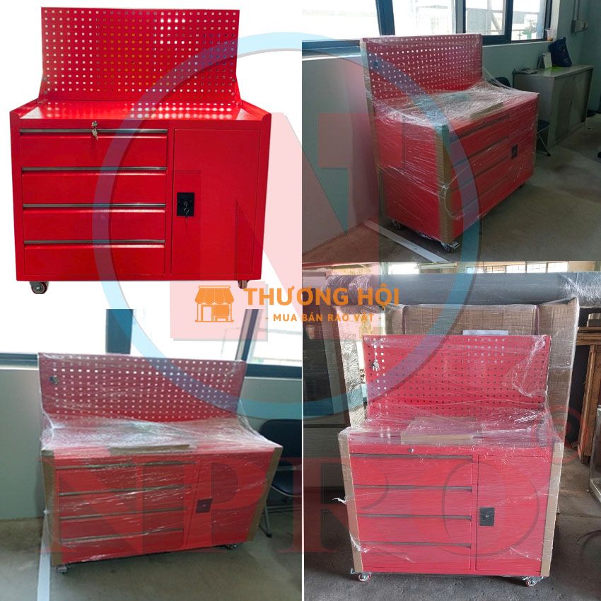Tủ dụng cụ có ngăn khóa kết hợp nhiều ngăn chứa đồ rộng rãi