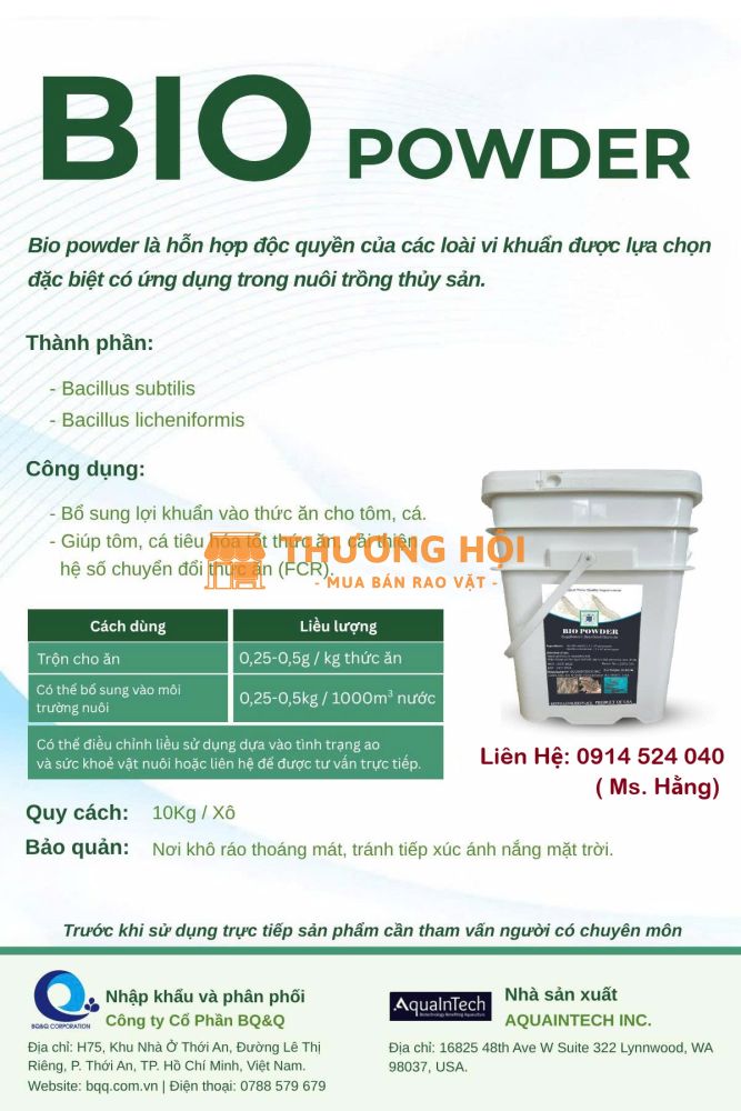 Men vi sinh nhập khẩu Mỹ Vi sinh viên nén 3g BIO PRO TABLET Vi sinh bột BIO POWDER