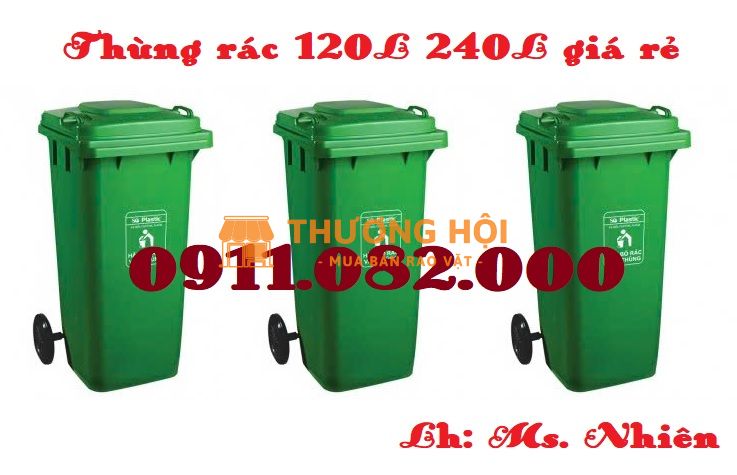 Sản phẩm thùng rác chất lượng giá rẻ uy tín, thùng rác 120l 240l 660l là lựa chọn hàng đầu- lh 0911.082.000