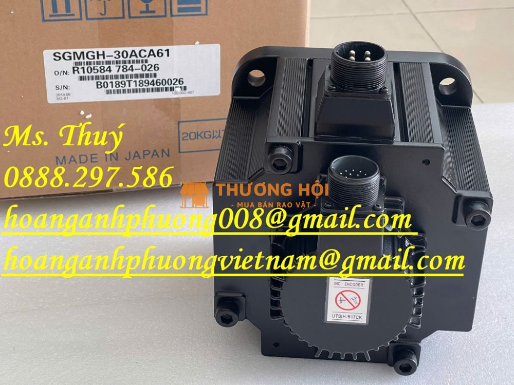 Yaskawa nhập khẩu từ Nhật - Động cơ SGMGH-30ACA61 - Bình Dương