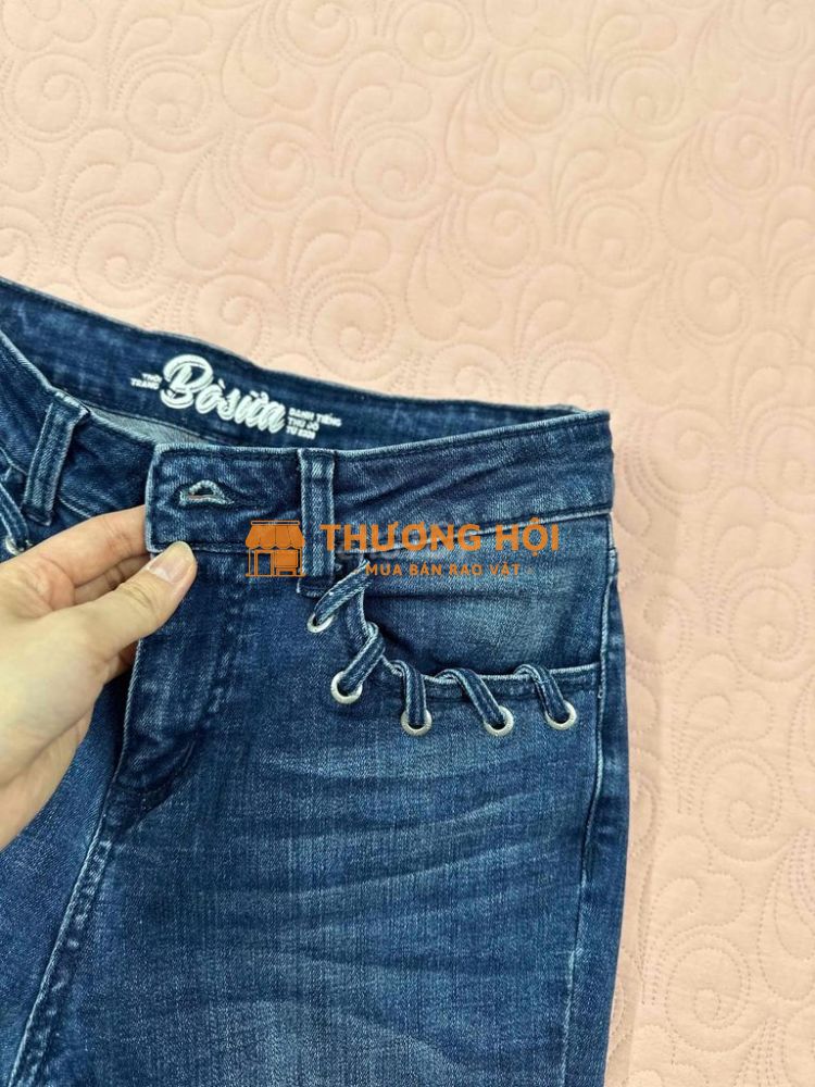 quần skinny jean Boo bò sữa