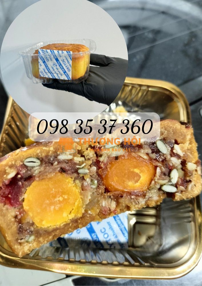 bánh trung thu không mốc, đã có gói hút oxytoc