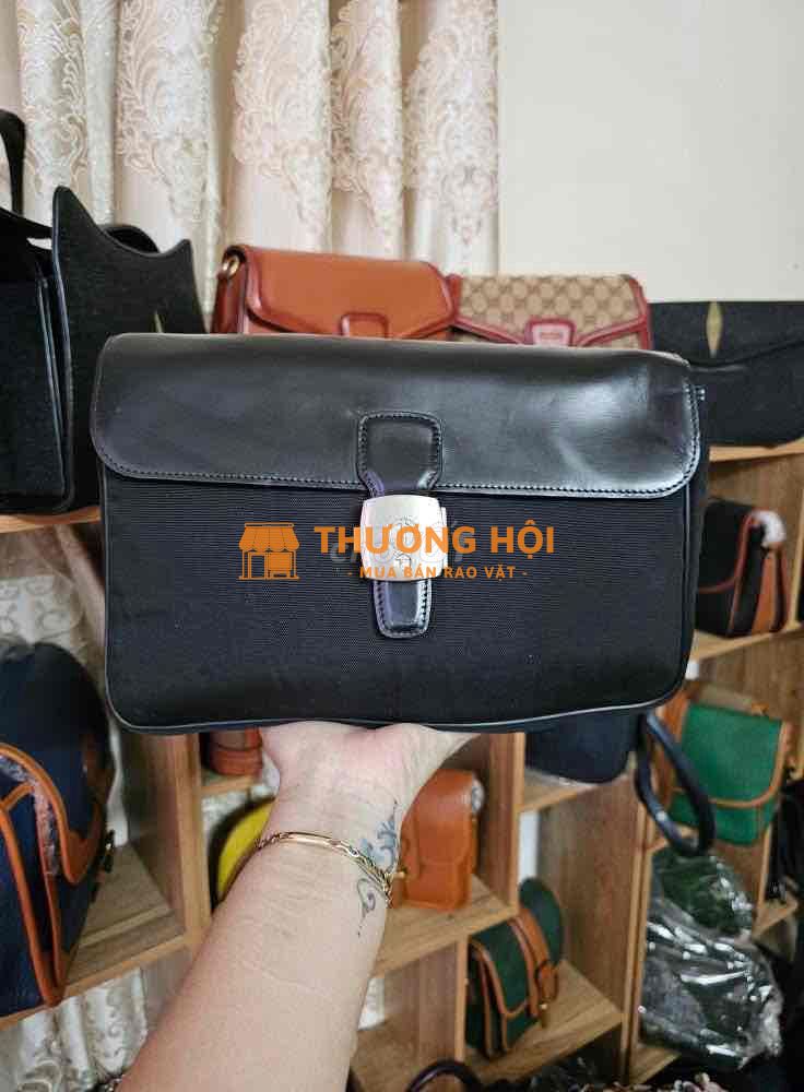 Dunhill clutch cầm tay size 25