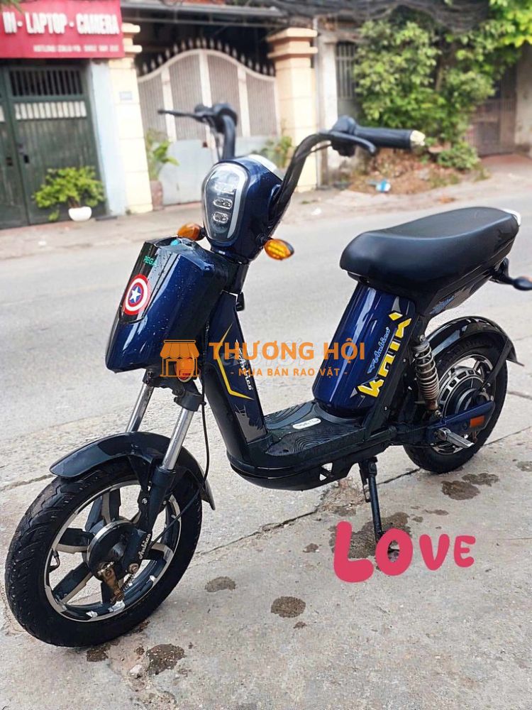 Xe Đạp Điện Cap A Xanh Bình mới thay