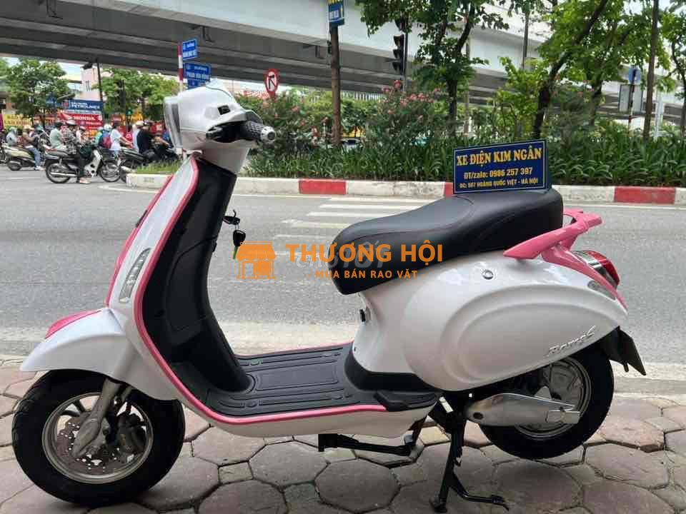 xe điện Vespa Dk Romas Đèn vuông màu hottrend 2025