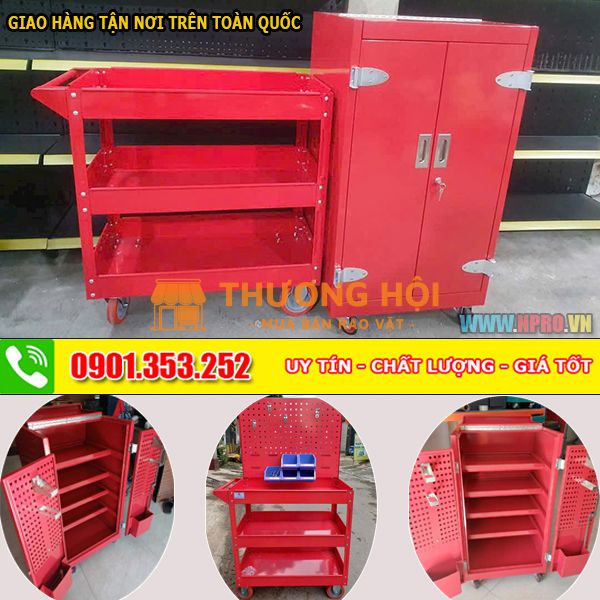 Tủ đồ nghề 3 ngăn, 4 ngăn chứa đồ nhiều kích cỡ